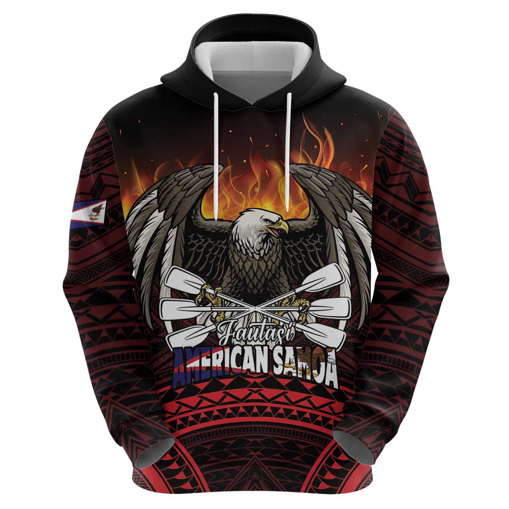 Fautasi Race Day American Samoa Hoodie Bald Eagle Polynesian Tattoo