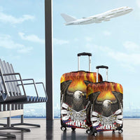 Fautasi Race Day American Samoa Luggage Cover Bald Eagle Polynesian Tattoo