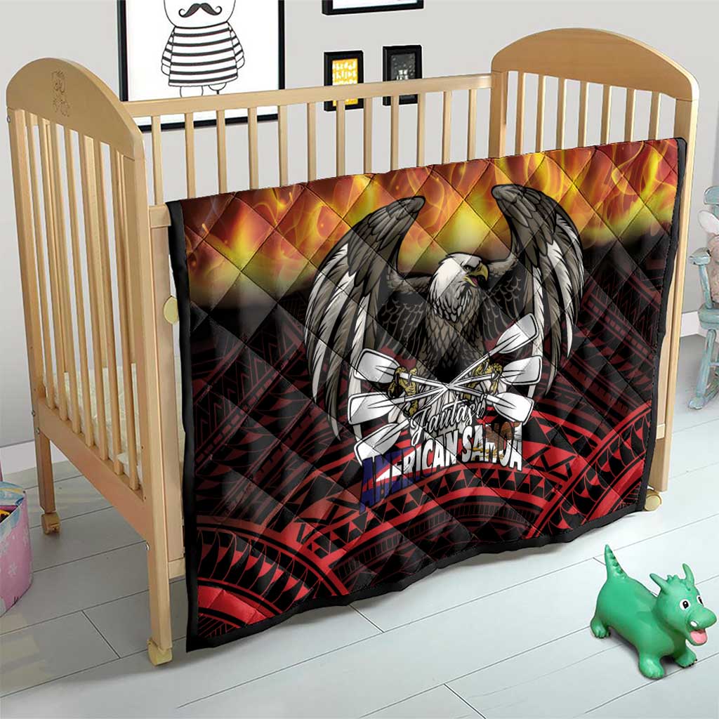 Fautasi Race Day American Samoa Quilt Bald Eagle Polynesian Tattoo