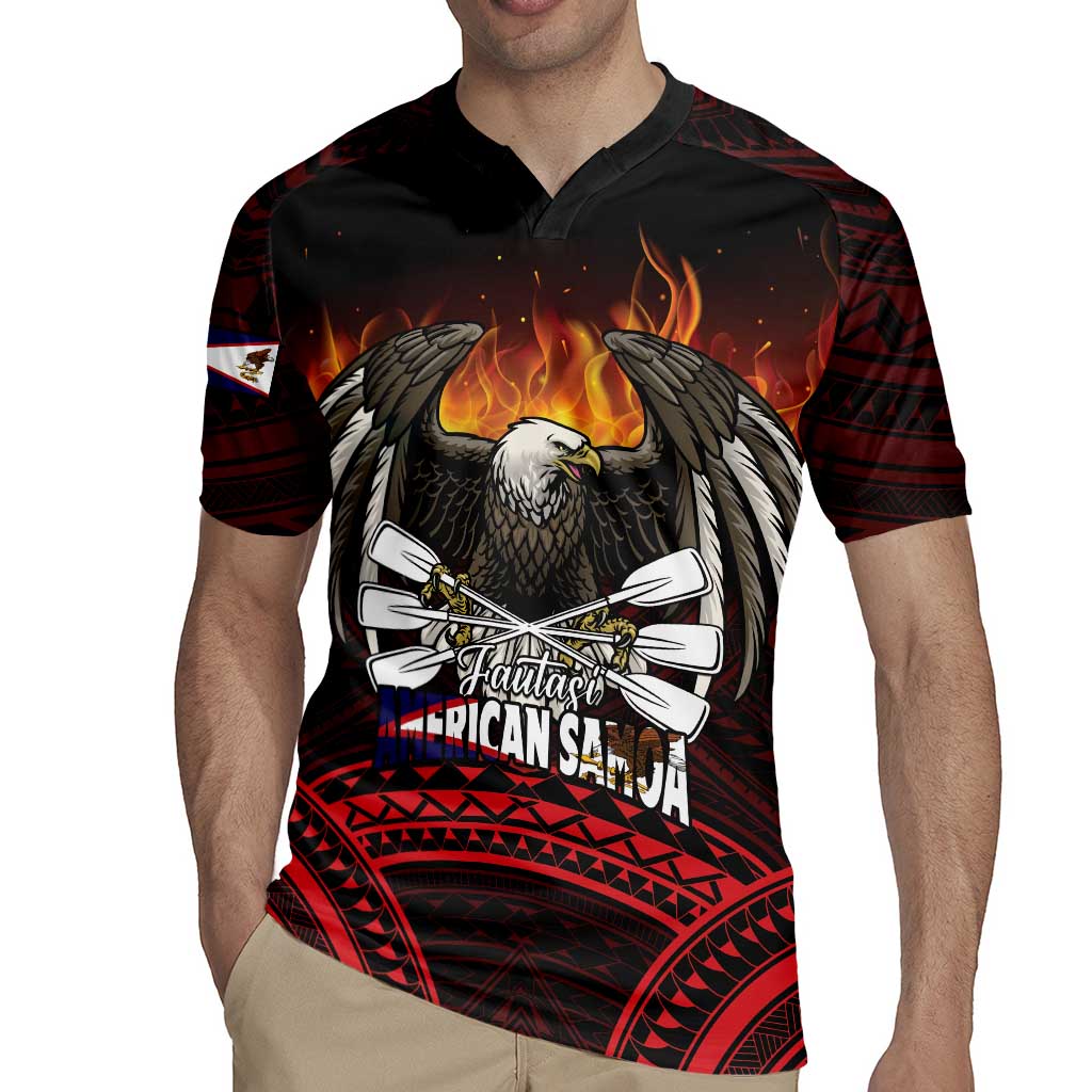 Fautasi Race Day American Samoa Rugby Jersey Bald Eagle Polynesian Tattoo