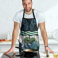 Turquoise Traditional Cloak Aotearoa Apron Maori Paua Shell Korowai Pattern - Polynesian Pride