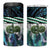 Turquoise Traditional Cloak Aotearoa 4 in 1 Can Cooler Tumbler Maori Paua Shell Korowai Pattern