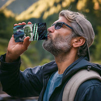 Turquoise Traditional Cloak Aotearoa 4 in 1 Can Cooler Tumbler Maori Paua Shell Korowai Pattern