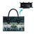 Turquoise Traditional Cloak Aotearoa Leather Bag Maori Paua Shell Korowai Pattern - Polynesian Pride