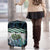 Turquoise Traditional Cloak Aotearoa Luggage Cover Maori Paua Shell Korowai Pattern