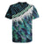 Turquoise Traditional Cloak Aotearoa Rugby Jersey Maori Paua Shell Korowai Pattern
