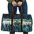 Turquoise Traditional Cloak Aotearoa Travel Bag Maori Paua Shell Korowai Pattern - Polynesian Pride