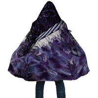 Purple Traditional Cloak Aotearoa Cloak Maori Paua Shell Korowai Pattern - Polynesian Pride