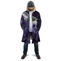 Purple Traditional Cloak Aotearoa Cloak Maori Paua Shell Korowai Pattern - Polynesian Pride