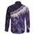Purple Traditional Cloak Aotearoa Family Matching Tank Maxi Dress and Hawaiian Shirt Maori Paua Shell Korowai Pattern