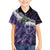 Purple Traditional Cloak Aotearoa Family Matching Tank Maxi Dress and Hawaiian Shirt Maori Paua Shell Korowai Pattern