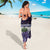 Purple Traditional Cloak Aotearoa Sarong Maori Paua Shell Korowai Pattern