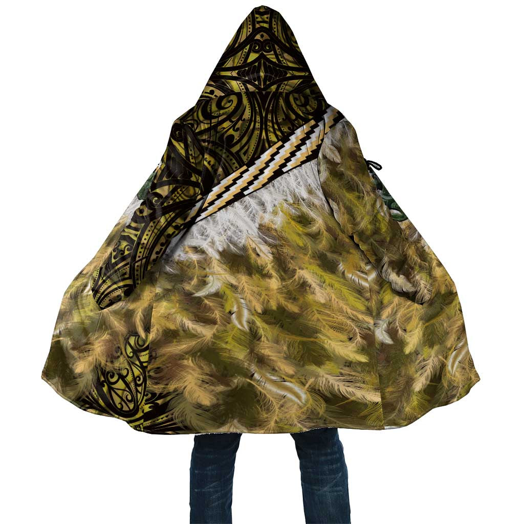 Yellow Traditional Cloak Aotearoa Cloak Maori Paua Shell Korowai Pattern - Polynesian Pride