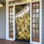 Yellow Traditional Cloak Aotearoa Door Cover Maori Paua Shell Korowai Pattern - Polynesian Pride
