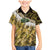Yellow Traditional Cloak Aotearoa Family Matching Mermaid Dress and Hawaiian Shirt Maori Paua Shell Korowai Pattern
