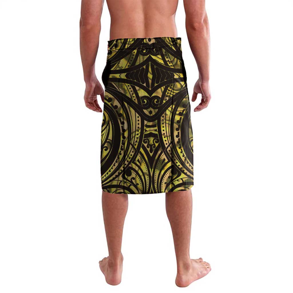 Yellow Traditional Cloak Aotearoa Lavalava Maori Paua Shell Korowai Pattern