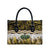 Yellow Traditional Cloak Aotearoa Leather Bag Maori Paua Shell Korowai Pattern - Polynesian Pride