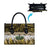 Yellow Traditional Cloak Aotearoa Leather Bag Maori Paua Shell Korowai Pattern - Polynesian Pride