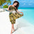 Yellow Traditional Cloak Aotearoa Sarong Maori Paua Shell Korowai Pattern