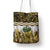 Yellow Traditional Cloak Aotearoa Tote Bag Maori Paua Shell Korowai Pattern - Polynesian Pride