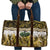 Yellow Traditional Cloak Aotearoa Travel Bag Maori Paua Shell Korowai Pattern - Polynesian Pride