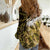 Yellow Traditional Cloak Aotearoa Women Casual Shirt Maori Paua Shell Korowai Pattern