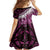 Pink Traditional Cloak Aotearoa Family Matching Tank Maxi Dress and Hawaiian Shirt Maori Paua Shell Korowai Pattern