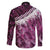 Pink Traditional Cloak Aotearoa Family Matching Tank Maxi Dress and Hawaiian Shirt Maori Paua Shell Korowai Pattern
