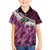 Pink Traditional Cloak Aotearoa Family Matching Tank Maxi Dress and Hawaiian Shirt Maori Paua Shell Korowai Pattern