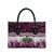 Pink Traditional Cloak Aotearoa Leather Bag Maori Paua Shell Korowai Pattern - Polynesian Pride