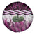 Pink Traditional Cloak Aotearoa Spare Tire Cover Maori Paua Shell Korowai Pattern