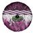 Pink Traditional Cloak Aotearoa Spare Tire Cover Maori Paua Shell Korowai Pattern