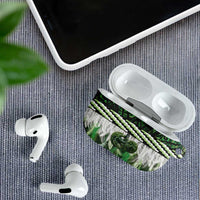 Green Traditional Cloak Aotearoa AirPods Case Maori Paua Shell Korowai Pattern - Polynesian Pride