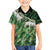 Green Traditional Cloak Aotearoa Family Matching Short Sleeve Bodycon Dress and Hawaiian Shirt Maori Paua Shell Korowai Pattern