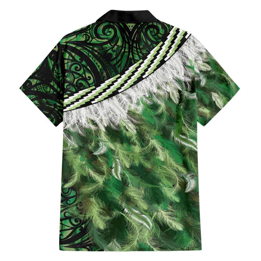 Green Traditional Cloak Aotearoa Family Matching Summer Maxi Dress and Hawaiian Shirt Maori Paua Shell Korowai Pattern