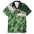 Green Traditional Cloak Aotearoa Family Matching Tank Maxi Dress and Hawaiian Shirt Maori Paua Shell Korowai Pattern