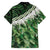 Green Traditional Cloak Aotearoa Family Matching Tank Maxi Dress and Hawaiian Shirt Maori Paua Shell Korowai Pattern