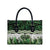 Green Traditional Cloak Aotearoa Leather Bag Maori Paua Shell Korowai Pattern - Polynesian Pride