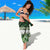 Green Traditional Cloak Aotearoa Sarong Maori Paua Shell Korowai Pattern