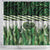 Green Traditional Cloak Aotearoa Shower Curtain Maori Paua Shell Korowai Pattern