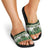 Green Traditional Cloak Aotearoa Slide Sandals Maori Paua Shell Korowai Pattern - Polynesian Pride