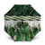 Green Traditional Cloak Aotearoa Umbrella Maori Paua Shell Korowai Pattern - Polynesian Pride