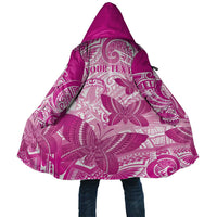 Personalised Polynesia Breast Cancer Awareness Cloak Think Pink Ribbon Polynesian Butterflies