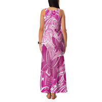 Personalised Polynesia Breast Cancer Awareness Family Matching Tank Maxi Dress and Hawaiian Shirt Think Pink Ribbon Polynesian Butterflies LT14 - Polynesian Pride