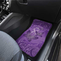 Personalised Polynesia Lupus Awareness Month Car Mats Warrior Purple Ribbon Polynesian Butterflies