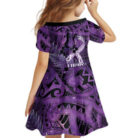 Lupus Awareness Month New Zealand Family Matching Long Sleeve Bodycon Dress and Hawaiian Shirt Be Strong Warrior Maori Silver Fern LT14 - Polynesian Pride