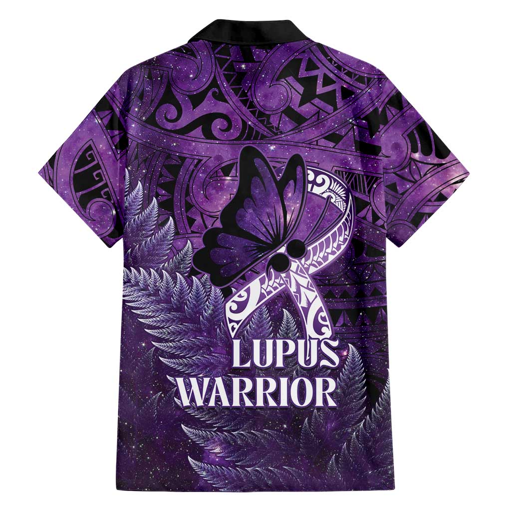 Lupus Awareness Month New Zealand Family Matching Long Sleeve Bodycon Dress and Hawaiian Shirt Be Strong Warrior Maori Silver Fern LT14 - Polynesian Pride