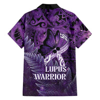 Lupus Awareness Month New Zealand Family Matching Long Sleeve Bodycon Dress and Hawaiian Shirt Be Strong Warrior Maori Silver Fern LT14 - Polynesian Pride