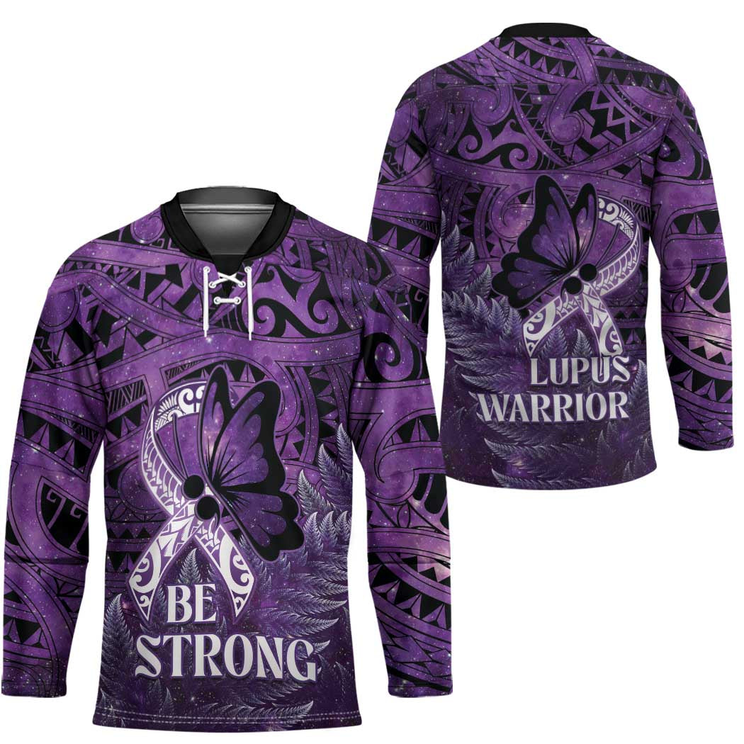 Lupus Awareness Month New Zealand Hockey Jersey Be Strong Warrior Maori Silver Fern