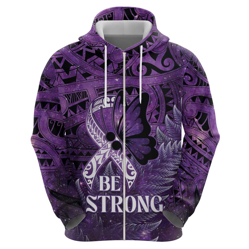Lupus Awareness Month New Zealand Hoodie Be Strong Warrior Maori Silver Fern